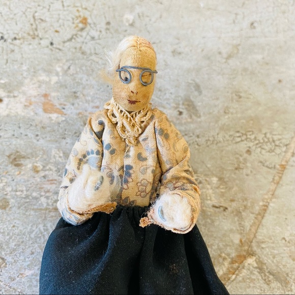 ♥️ Vintage ♥️ Old Primitive Wire Doll - Picture 4 of 8